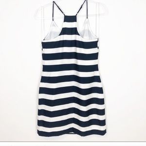 Jcrew factory navy striped racer back dress. Size 2